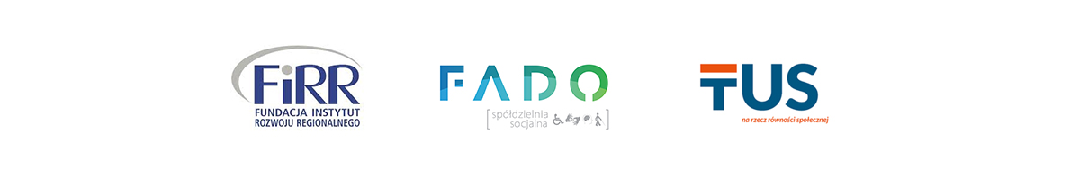 Logotypy FiRR, FADO i TUS